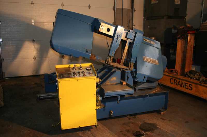 16 1/4" X 16 1/4" 1991 DAITO MODEL GA410W SEMI-AUTOMATIC BAND SAW